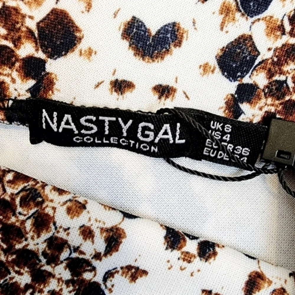 Nasty Gal Flip It Snake Print Mini Skirt